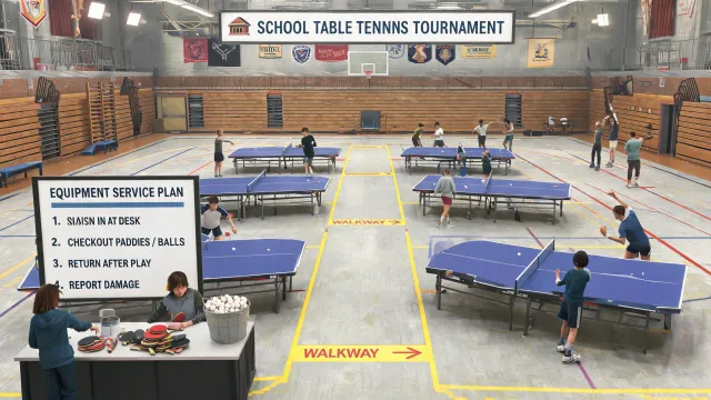 School tournament table layout